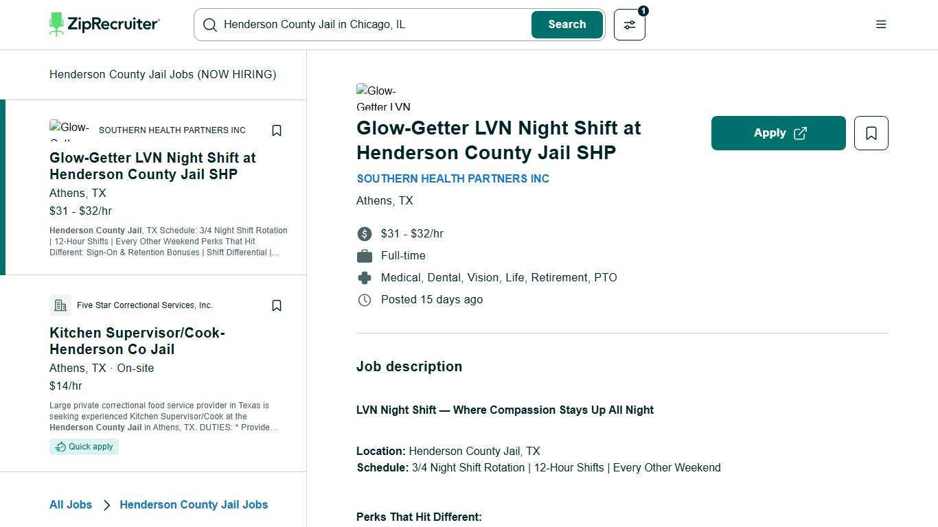 $21-$32/hr Henderson County Jail Jobs (NOW HIRING) Jan 2026